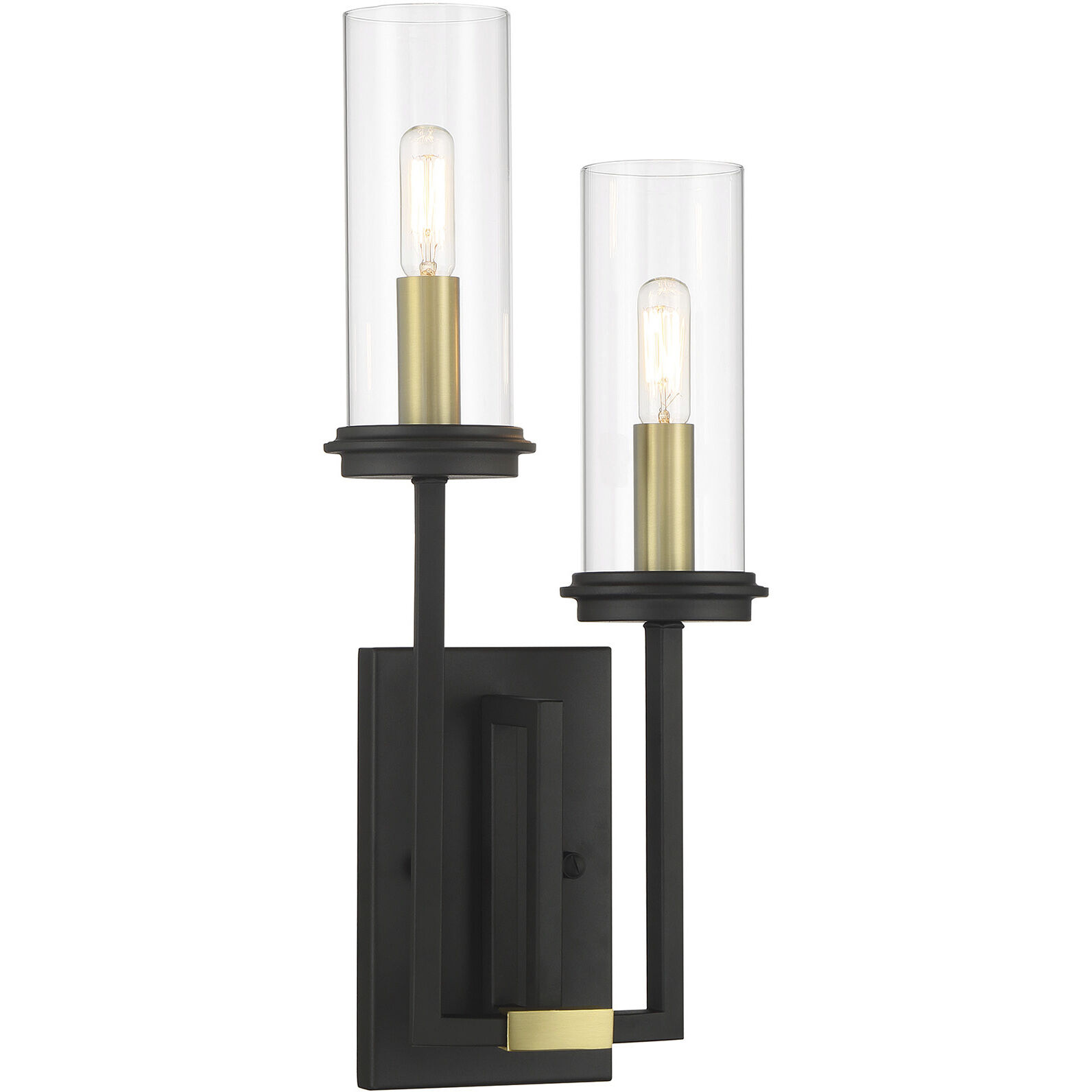 Hillstone 2 Light 8.25 inch Soft Brass And Sand Coal Wall Sconce Wall Light